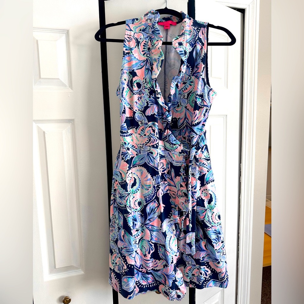 Lilly Pulitzer Romee Sleeveless Wrap Dress (M)